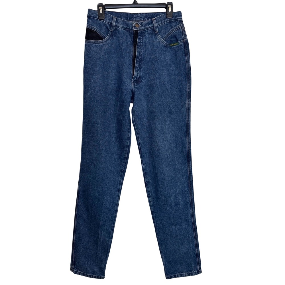 Rockies Jeans Denim Women 27 Long Blue Cotton Western Vintage 90s High Waist USA